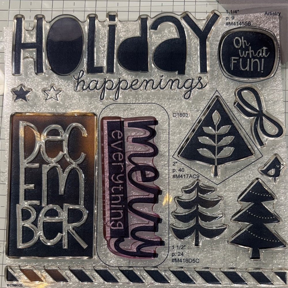 Close to My Heart Holiday Scrapbooking Stamps - “Oh What Fun Scrapbooking” - Picture 2 of 4